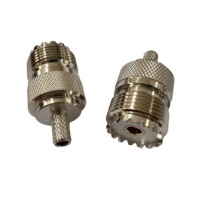 Bonne Performance RF Connecteur UHF-C-K3 Femelle Jack UHF Connecteur À Sertir RG142 Câble UHF RG58 Connecteur Coaxial