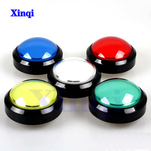 Giá bán buôn 100 mét lớn Vòng <span class=keywords><strong>push</strong></span> <span class=keywords><strong>button</strong></span> LED chiếu sáng với micro cho <span class=keywords><strong>Diy</strong></span> <span class=keywords><strong>Arcade</strong></span> trò chơi các bộ phận máy 5/12V lớn Dome ánh sáng - Product Image 5