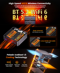 มินิพีซีเกมมิ่งประสิทธิภาพสูง 7 7735U Wifi 6.0 BT5.2 แรม 32GB DDR5 ฮาร์ดดิสก์ SSD 1TB พกพาสะดวก สำหรับ 11pro - Product Image 3