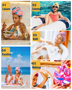 Ordifree — <span class=keywords><strong>serviette</strong></span> pour <span class=keywords><strong>cheveux</strong></span> en <span class=keywords><strong>microfibre</strong></span>, imprimée, de luxe, de haute qualité, turban, design personnalisé - Product Image 6