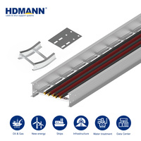 Système de câblage en échelle Hdmann IEC 61537 en aluminium anodisé pour câblage de câbles d'alimentation de lampes LED de culture verticale intérieure