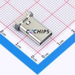 HX-TYPE-C 16P 180 LC-B H15.0 USB Connector Through hole Component (THT) Connector Type-C Female Through Hole 16P - Product Image 1