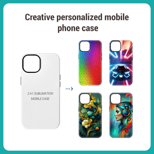 Fundas de teléfono de sublimación de película 2 en 1 3D personalizadas en blanco Protector de carga inalámbrica magnética para <span class=keywords><strong>Iphone</strong></span> 16/16Plus/16 Pro/16Pro Max - Product Image 2