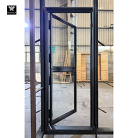 Portes hollandaises en acier vitré avec fenêtre ouvrante pour maisons, portes extérieures à battant simple en fer forgé, design de décoration intérieure