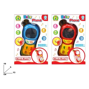 Mondo Bimbi Baby Phone 19x13cm With <b>Music</b> And <b>Lights</b> For Kids 12+ Months - Product Image 1