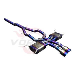 Vortex Pie-Cut Welded Blue Ti Valvetronic System for Jaguar F-Type 2.0L Turbo with Twin Middle Exit Silencer Outlets - Product Image 3