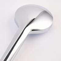 Robinet de douche à effet pluie moderne et écologique en ABS, sans inverseur, finition miroir