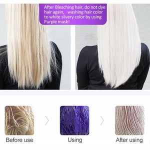 Mascarilla <span class=keywords><strong>para</strong></span> el cabello Morado <span class=keywords><strong>para</strong></span> cabello gris Rubio Reparación nutre el hidrato después de la personalización tratada con color Mejora la elasticidad Mascarilla <span class=keywords><strong>para</strong></span> el cabello - Product Image 2
