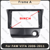 Cadre de façade audio 2DIN pour autoradio FAW VITA 2006-2011, kit de montage sur tableau de bord pour grand écran lecteur CD/DVD