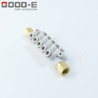 Collecteur pneumatique à raccord rapide, conception compacte à changement rapide pour les configurations de conduites d'air denses