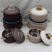 Lot de 3 boîtes repas isothermes en acier inoxydable à double paroi, 1L-2L-3L, prix usine, nouveauté, vente chaude pour l'export.