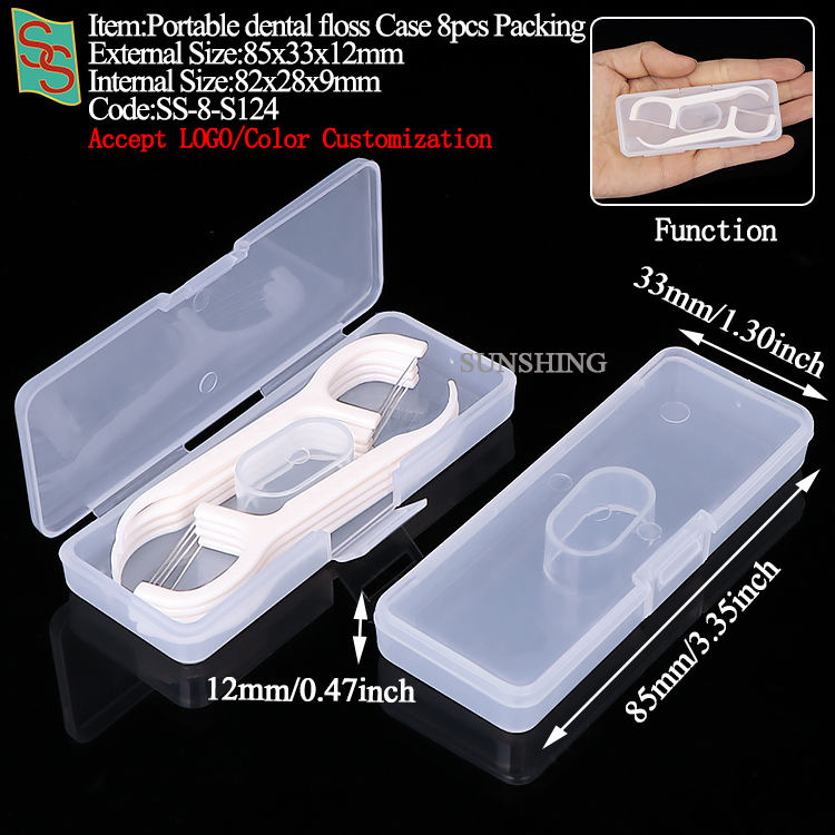S124:85x33x12mm-Dental Floss Box