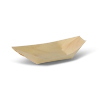 Plateaux de service en bois naturel de 17 cm de diamètre pour fruits de mer, pour restaurants, cafés et buffets d'hôtels