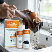 Kit de nettoyage et d'entretien de filtre à air haute performance EDDYSTAR compatible avec les filtres à air lavables à haut débit pour voiture et moto