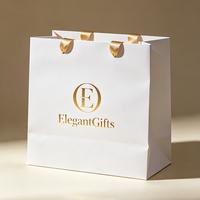 Sacs d'emballage Ching TA, sacs de shopping en papier spécial avec feuille d'argent pour l'emballage de bijoux de luxe, sac cadeau en papier