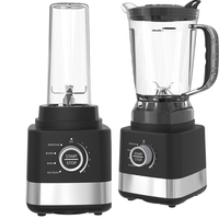 Mixeur multifonctionnel GTDB20-A3 à 4 lames sans BPA, 3 vitesses, pour usage domestique et hôtelier, 1,8 litre, broyeur de glace, capacité maximale de 30 000 [unités]