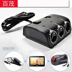 ที่จุดบุหรี่ในรถยนต์แบบแยกส่วน 3 พอร์ต ช่องเสียบ USB คู่ 60W สำหรับชาร์จโทรศัพท์มือถือ อุปกรณ์อิเล็กทรอนิกส์ในรถยนต์ - Product Image 5