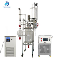 Réacteur en verre à double enveloppe stable pour la catalyse et l'extraction, pour applications en laboratoire et en usine pilote