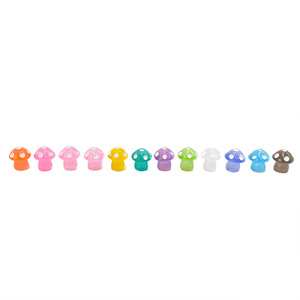 Miniature Mushroom DIY Jewelry Accessories Colorful Glow In Dark Micro Landscape Craft Supplies Plastic Resin Desktop Ornaments - Product Image 1