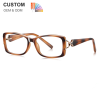 Nouvelles lunettes de vue tendance, design personnalisé, montures rectangulaires, montures de lunettes TR90, lunettes pour femmes, lunettes pour hommes, lunettes anti-lumière bleue