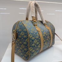 Sac à main en tissu brodé imprimé grande capacité style Boston, sac oreiller de luxe écologique avec pompon, motif bohème alligator fruit
