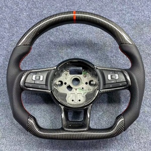 Accesorios para Automóviles al por Mayor, Volante de Fibra de Carbono para Volkswagen <span class=keywords><strong>Golf</strong></span> 6 7 MK7 GTI Polo Tiguan Touareg Passat CC - Product Image 1