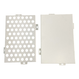 Panneau perforé en aluminium 3 mm pour usage extérieur, ignifuge, léger, longueur personnalisée, design moderne - Product Image 1