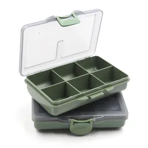 도매 녹색 잉어 낚시 상자 액세서리 광장 방수 플라스틱 태클 낚시 미끼 상자 잉어 상자