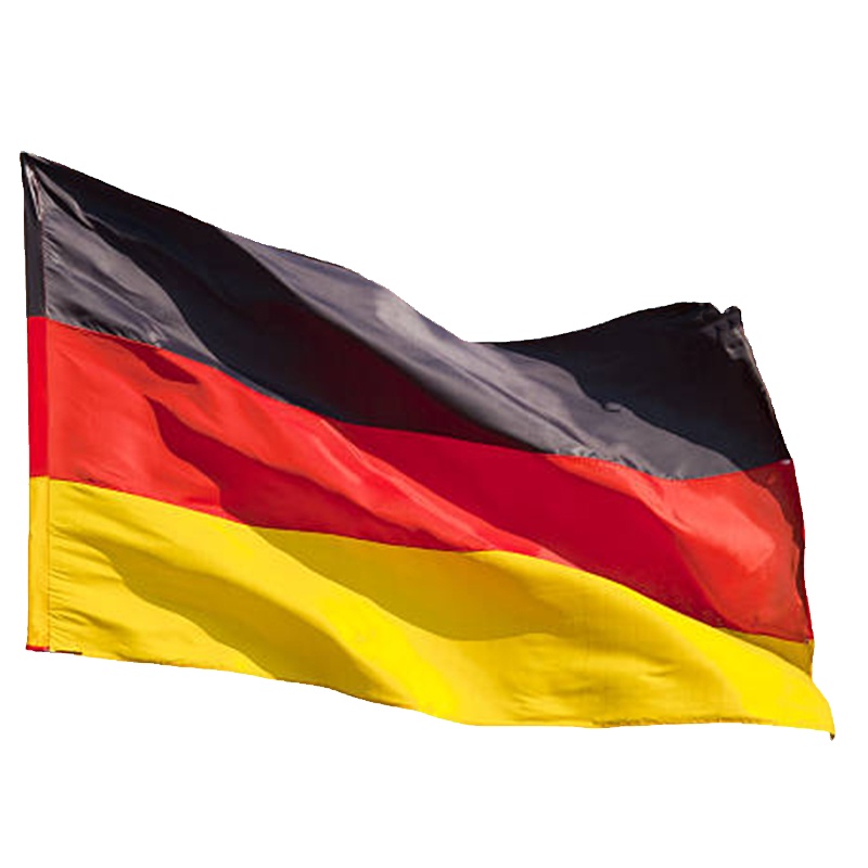 Großhandel us 3 x 5 FT hochwertiger Druck benutzerdefinierte deutschland flagge 100 D Polyester schwarz rot gelb langlebig für draußen und drinnen