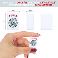 Boîte de rangement vide en acrylique pour tuiles de Mahjong, style classique, fabriquée en Chine, uniquement pour l'affichage de tuiles de Mahjong américaines