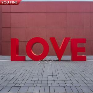 Escultura <span class=keywords><strong>de</strong></span> Acero Inoxidable con Diseño Personalizado <span class=keywords><strong>de</strong></span> Arte Metálico para Exteriores, Estatua <span class=keywords><strong>de</strong></span> Letras <span class=keywords><strong>de</strong></span> Amor - Product Image 6
