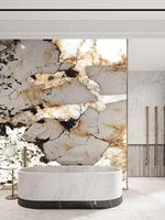 Dalle de quartzite Patagonia UNION STONE, marbre Pandora semi-précieux brésilien translucide poli et émaillé de luxe pour fond de scène