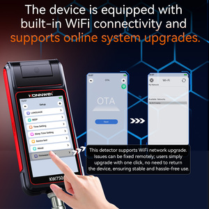 เครื่องทดสอบระบบแบตเตอรี่รถยนต์ KONNWEI DIY รุ่น KW750 หน้าจอสัมผัส 5.5 นิ้ว รองรับแรงดันไฟฟ้า 6/12/24V 10-2000CCA 5-220AH พร้อมเครื่องพิมพ์และกล่องเครื่องมือ - Product Image 4