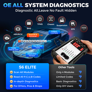 Kingbolen 2026 S6 Elite Scanner Diagnostico Automobilistico OBD2 Completo con 15 Servizi di Reset, Aggiornamenti Gratuiti a Vita - Product Image 5