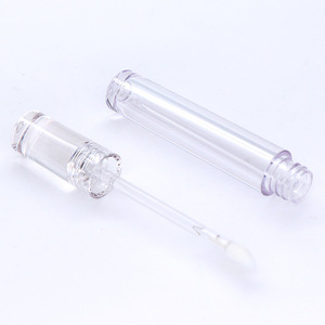 Tube de gloss à lèvres rond transparent de 7,5 ml en PETG, flacon liquide de luxe de haute qualité avec applicateur et baguettes pour la beauté, fille sexy - Product Image 1