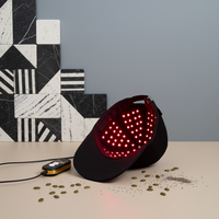 Casque de repousse des cheveux LED GLPE 3+1 modes RLC-148, thérapie par lumière rouge, 148 LED, chapeau de thérapie par lumière rouge pour la perte de cheveux, sûr et portable