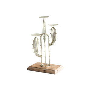 Portavelas de Hierro Forjado Estilo Industrial con Dos Brazos para Decoración del Hogar - Product Image 5