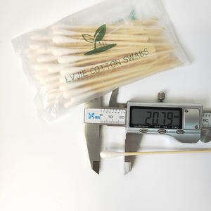 Vente en gros de <span class=keywords><strong>coton</strong></span> <span class=keywords><strong>tige</strong></span> de 10cm de long bâton de bois écouvillon écologique médical Q conseils écouvillon de nettoyage <span class=keywords><strong>coton</strong></span>-<span class=keywords><strong>tige</strong></span> de nettoyage - Product Image 2