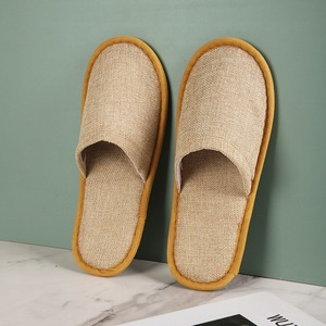 Chausson d'hôtel écologique en lin jetable biodégradable recyclable doux et portable Commodités d'hôtel pour Airbnb - Product Image 1