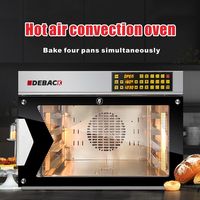 Neuer gewerblicher automatischer 4-Blech-Kleinheißluft-Konvektions-Elektroofen mit Dampffunktion, tragbar für Bäckereien zum Toasten von Mais und Obst