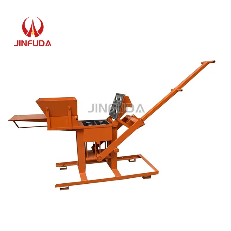 Небольшой мини портативный мобильный бетонный ручной блочный станок для производства полого кирпича для продажи