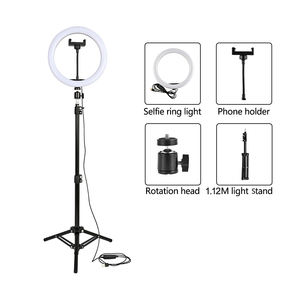 CPYP staffa di trasmissione in diretta luce di riempimento 10 pollici con 1.1M 1.6M e 2.1m treppiede luce per fotocamera Selfie telefono cellulare flessibile <span class=keywords><strong>Hol</strong></span> - Product Image 3