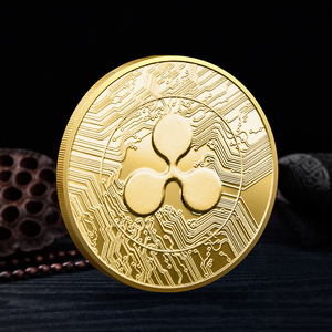 Monedas Conmemorativas de Metal Chapadas en Oro Antiguas y Modernas con Grabado Personalizado Jinba con Arte de BTC, XRP, <span class=keywords><strong>ADA</strong></span>, ETH, NSO, NANO, IOTA, ANKR - Product Image 1