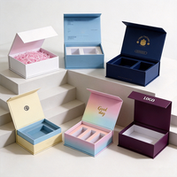 Caja de Regalo de Papel Reciclable con Impresión Personalizada y Relieve, con Tapas Plegables y Cierre Magnético, Grande, para Regalos de Boda y Cumpleaños