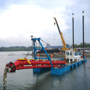Draga Idraulica Diesel con Aspirazione e Taglio per Estrazione <span class=keywords><strong>di</strong></span> <span class=keywords><strong>Sabbia</strong></span> Fluviale, Dragaggio <span class=keywords><strong>di</strong></span> Laghi, Pulizia <span class=keywords><strong>di</strong></span> Canali, Costruzione e Bonifica <span class=keywords><strong>di</strong></span> Porti - Product Image 3