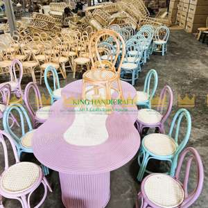 Chaise en rotin naturel pour enfants-Design élégant et écologique avec moderne adapté à l'intérieur et à l'extérieur - Product Image 6