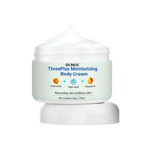 OEM Threeplus Moisturizing Body Cream With Calendula Kojic Acid and Vitamin E For Nourishing Skin and Softening Skin