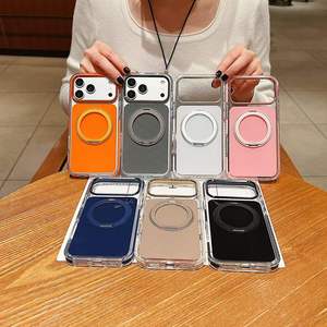 360 °   เคสโทรศัพท์แบบวงแหวนหมุนได้ สำหรับ iPhone 18 17 Pro Max 17 Air 16 Plus 15 14 13 12 Pro ป้องกันแรงกระแทก กันตก  ฝาหลังแข็ง - Product Image 1