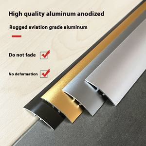 Bande de <span class=keywords><strong>seuil</strong></span> de boucle en alliage d'aluminium moderne universelle haute-basse différence bande de bord de plancher en bois plancher salon - Product Image 4