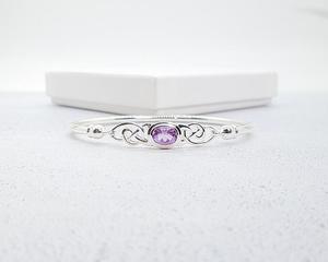 <b>Bracelet</b> with Faceted <b>Amethyst</b> - Product Image 1
